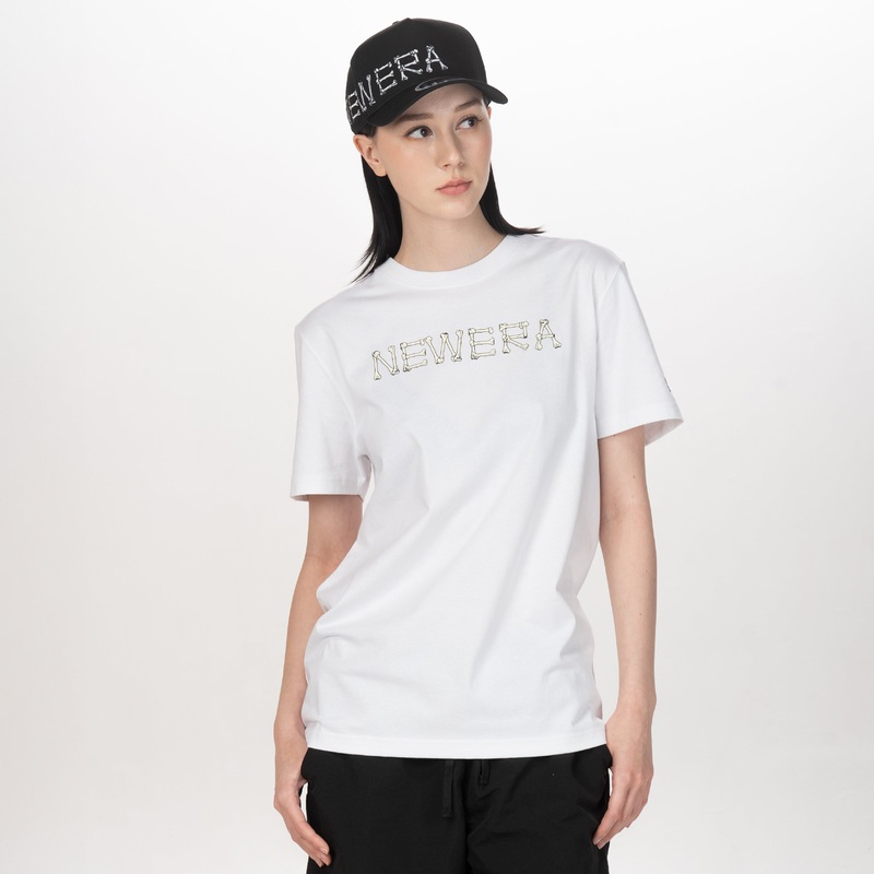 NEW ERA BROKEN WORLD-BONES WHITE SHORT SLEEVE T-SHIRT