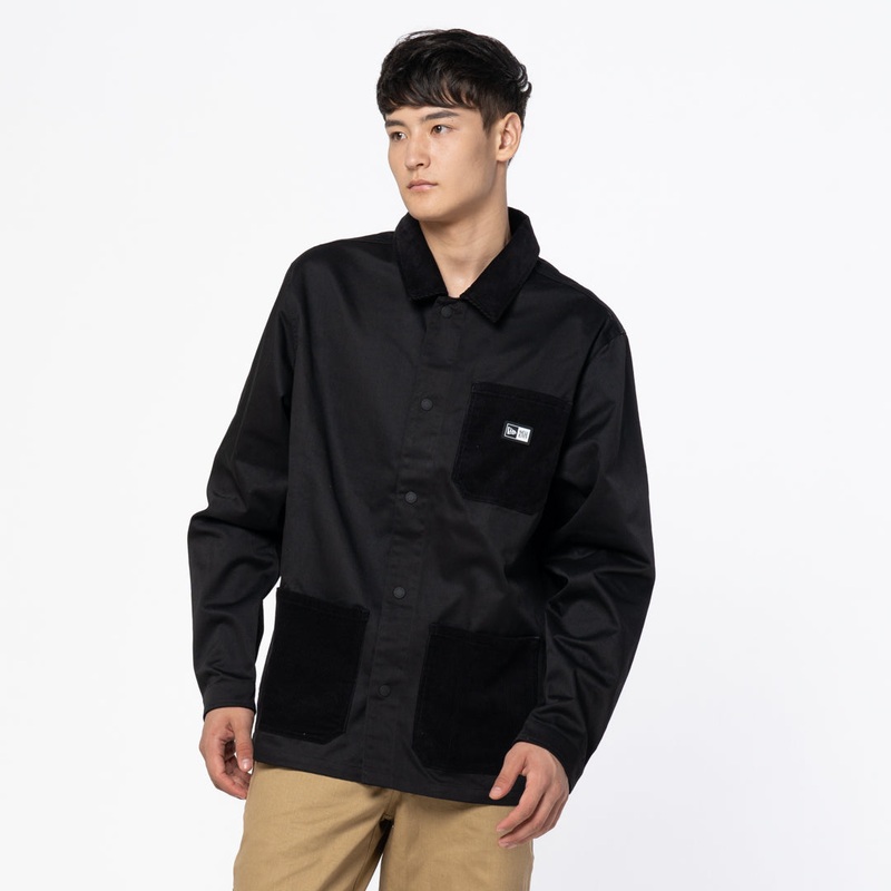 NEW ERA COTTON CORDUROY BASIC BLACK JACKET – ORIGINATORS OF THE TRUE FITTED