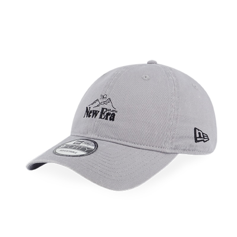 NEW ERA MOUNTAIN LOGO GRAY 9FORTY UNST CAP
