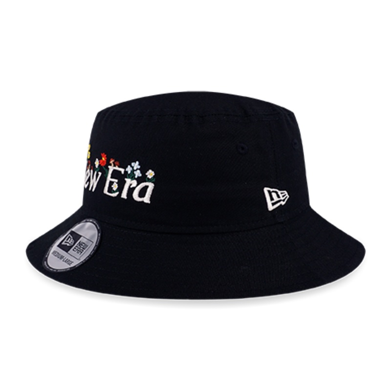 NEW ERA WILD FLORAL BLACK BUCKET 01