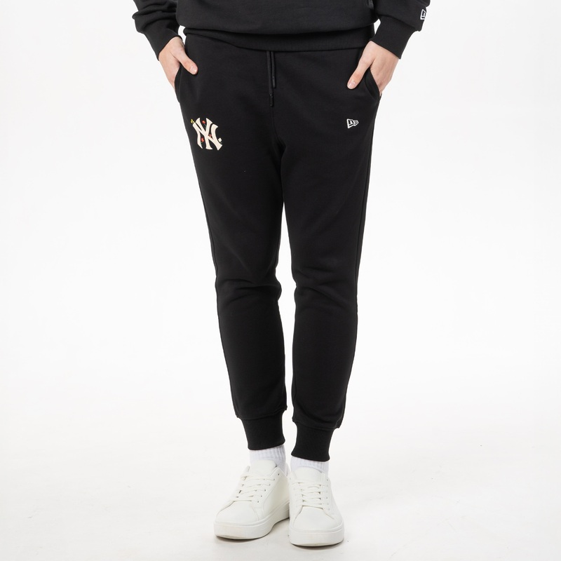 NEW YORK YANKEES WILD FLORAL BLACK WOMEN SLIM FIT PANTS