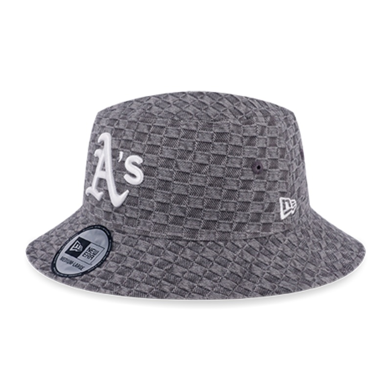 OAKLAND ATHLETICS MLB WASH CHECKER GRAY BUCKET 01