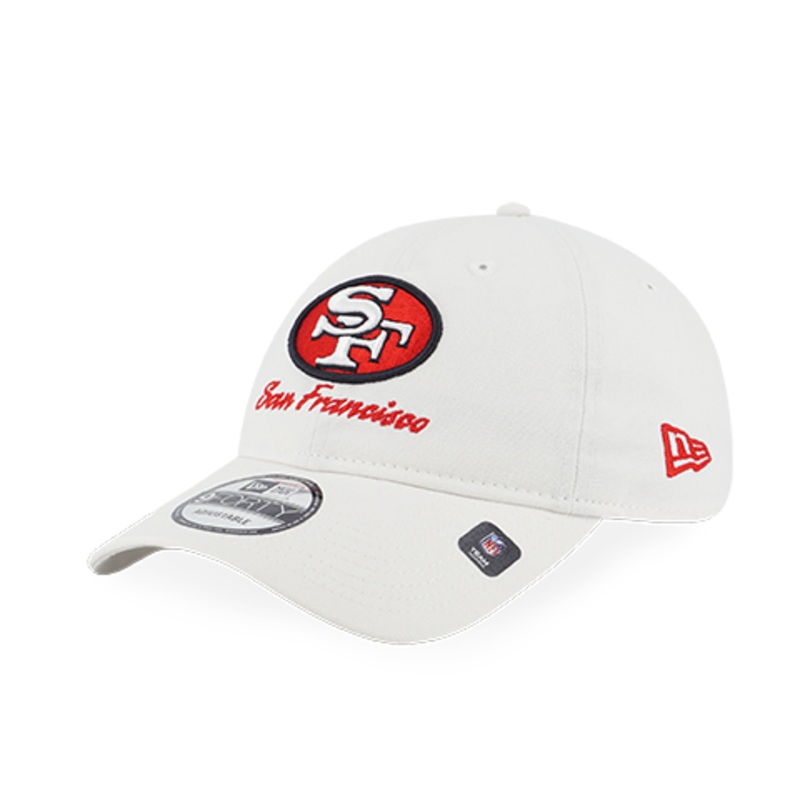 SAN FRANCISCO 49ERS NFL CANVAS WASH WHITE 9FORTY UNST CAP