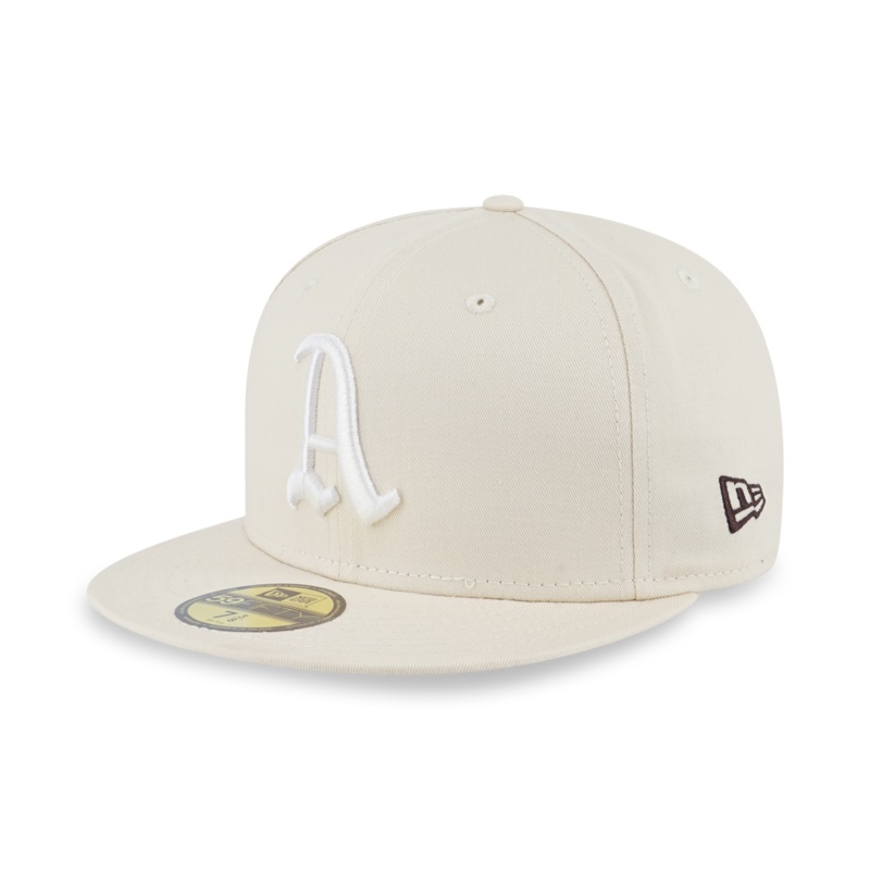 59FIFTY PACKS – COCONUT OAKLAND ATHLETICS COOPERSTOWN LIGHT CREAM 59FIFTY CAP