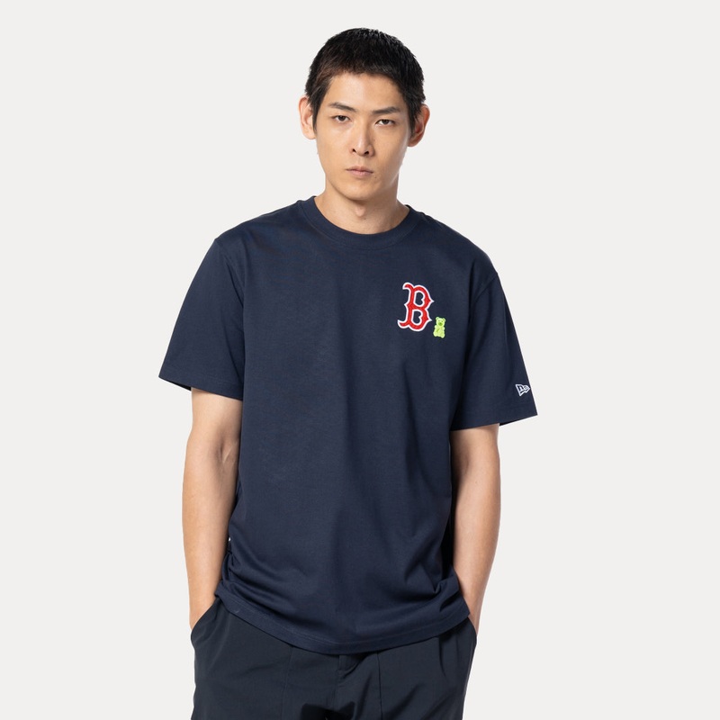BOSTON RED SOX BEAR NAVY REGULAR SHORT SLEEVE T-SHIRT