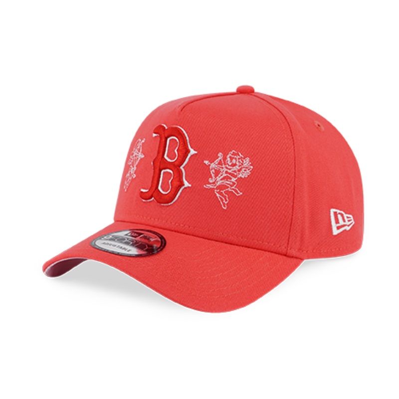 BOSTON RED SOX MY VALENTINES – ANGELS PINK UNDERVISOR LAVA RED 9FORTY AF CAP