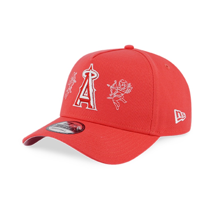 LOS ANGELES ANGELS MY VALENTINES – ANGELS PINK UNDERVISOR LAVA RED 9FORTY AF CAP