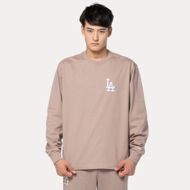 LOS ANGELES DODGERS COLOR ERA ASH BROWN LONG SLEEVE T-SHIRT
