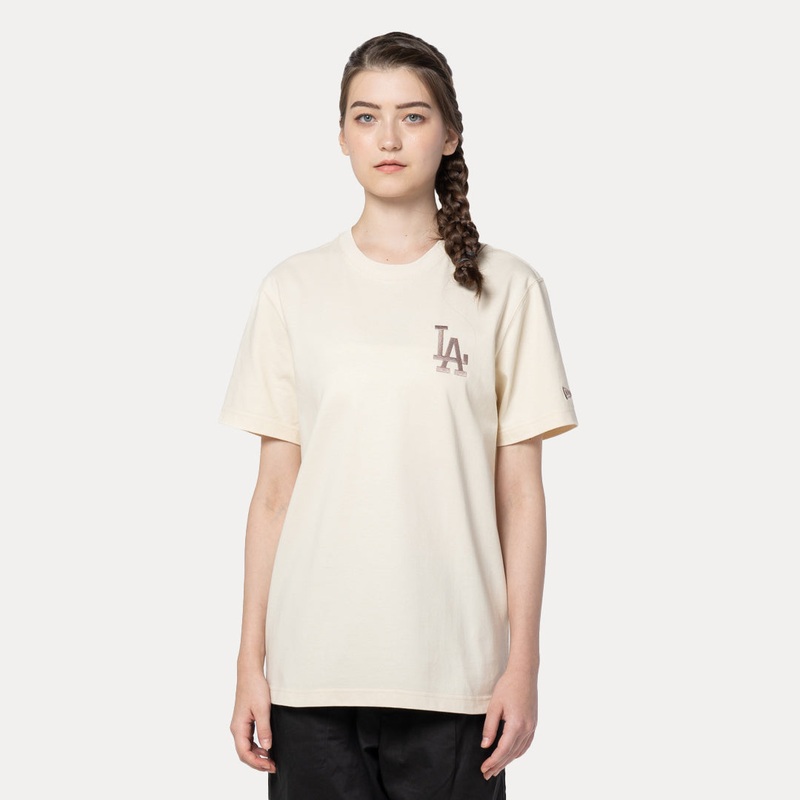 LOS ANGELES DODGERS COLOR ERA LIGHT CREAM REGULAR SHORT SLEEVE T-SHIRT