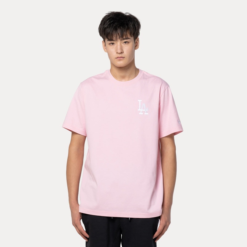 LOS ANGELES DODGERS COLOR ERA PINK REGULAR SHORT SLEEVE T-SHIRT
