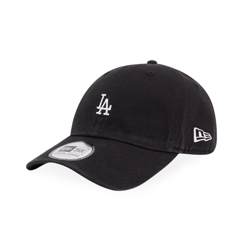 LOS ANGELES DODGERS ESSTENTIAL MINI LOGO BLACK CASUAL CLASSIC CAP
