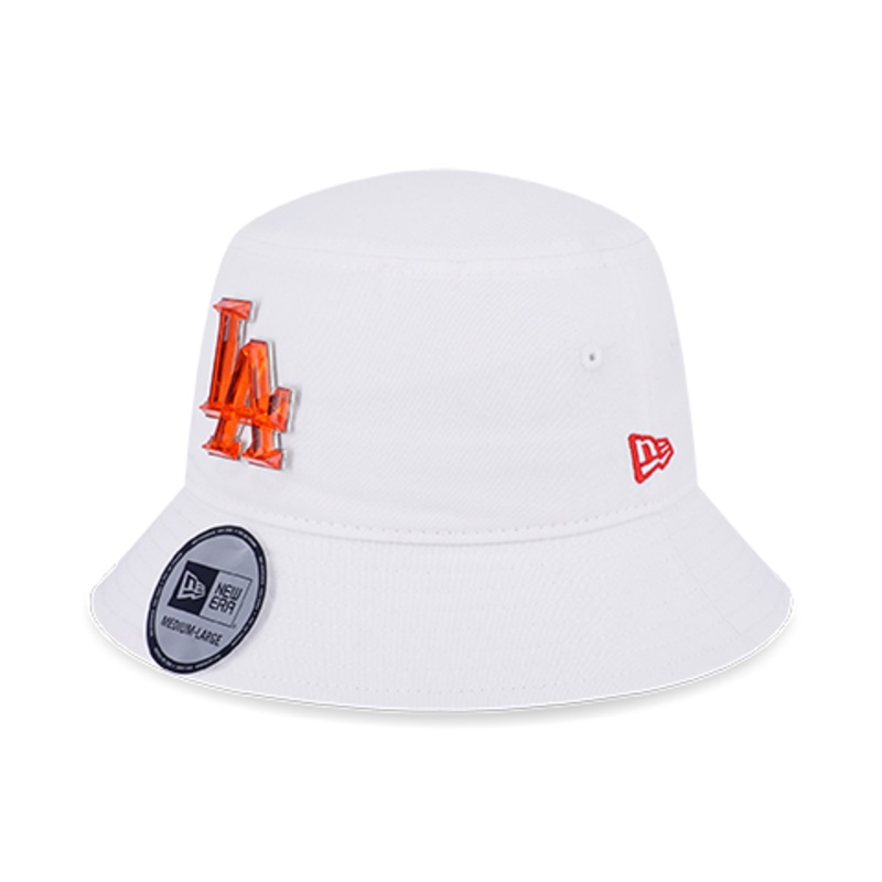 LOS ANGELES DODGERS MY VALENTINES – CRYSTAL BADGE WHITE BUCKET 01