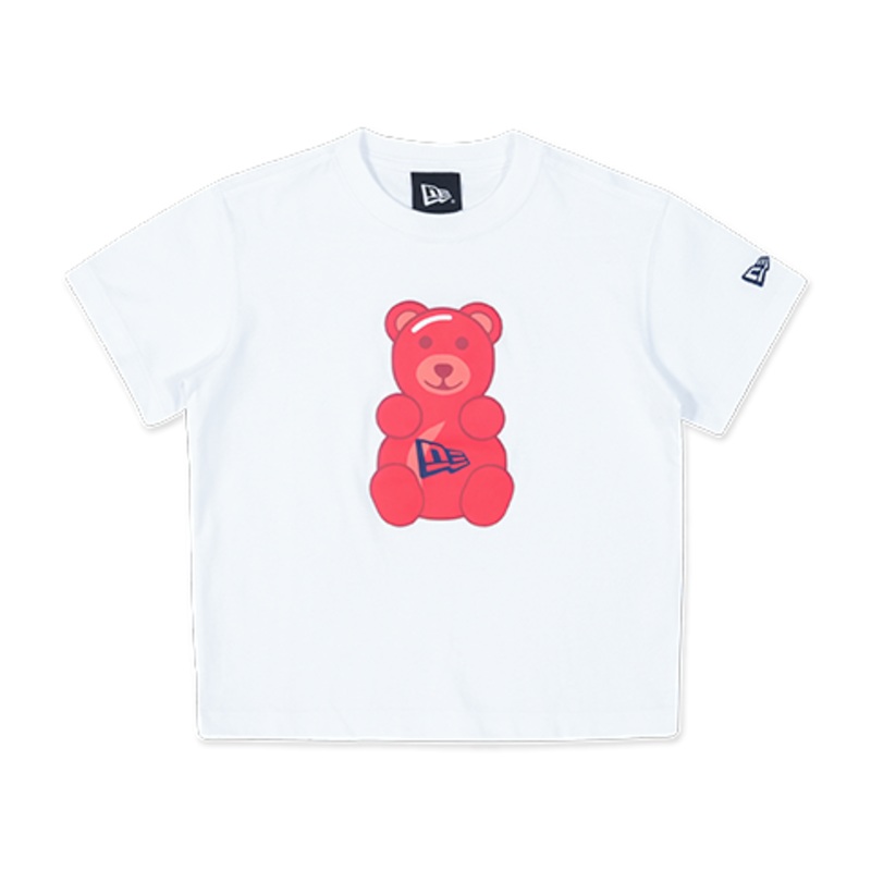 NEW ERA BEAR WHITE KIDS SHORT SLEEVE T-SHIRT