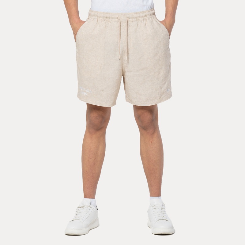 NEW ERA SOFT NATURE – LINEN LIGHT CREAM WOVEN SHORTS