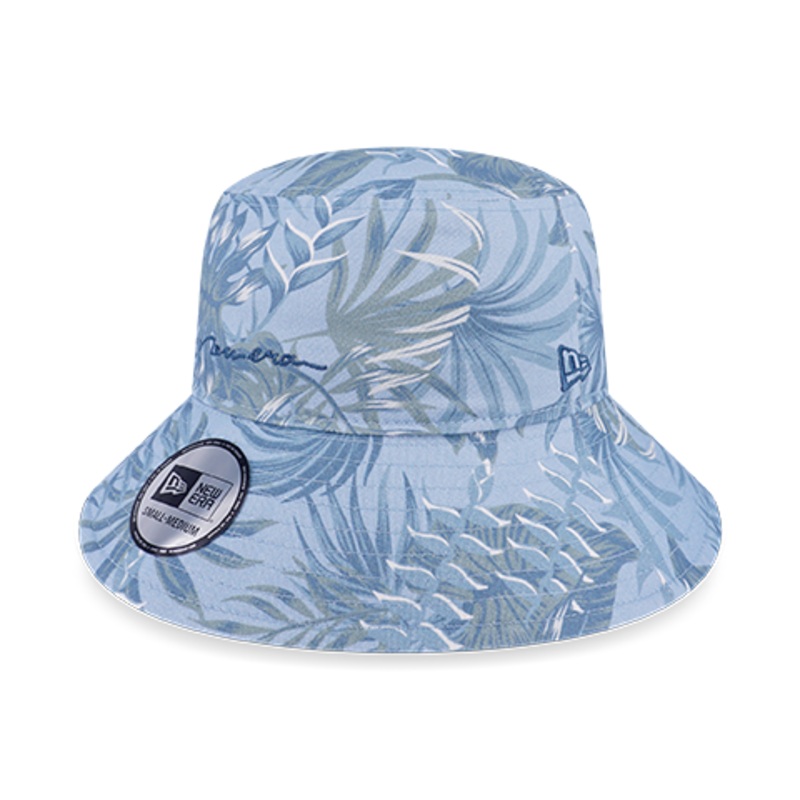 NEW ERA SOFT NATURE – PLANTS ALL OVER PRINT BLUE BUCKET 03