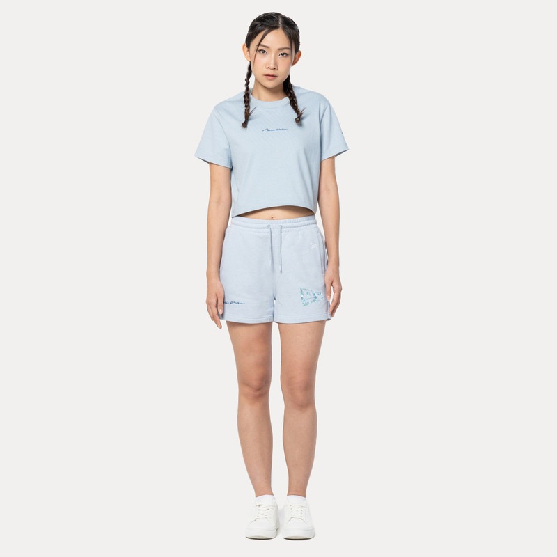 NEW ERA SOFT NATURE – PLANTS SOFT BLUE WOMEN CROP TEE