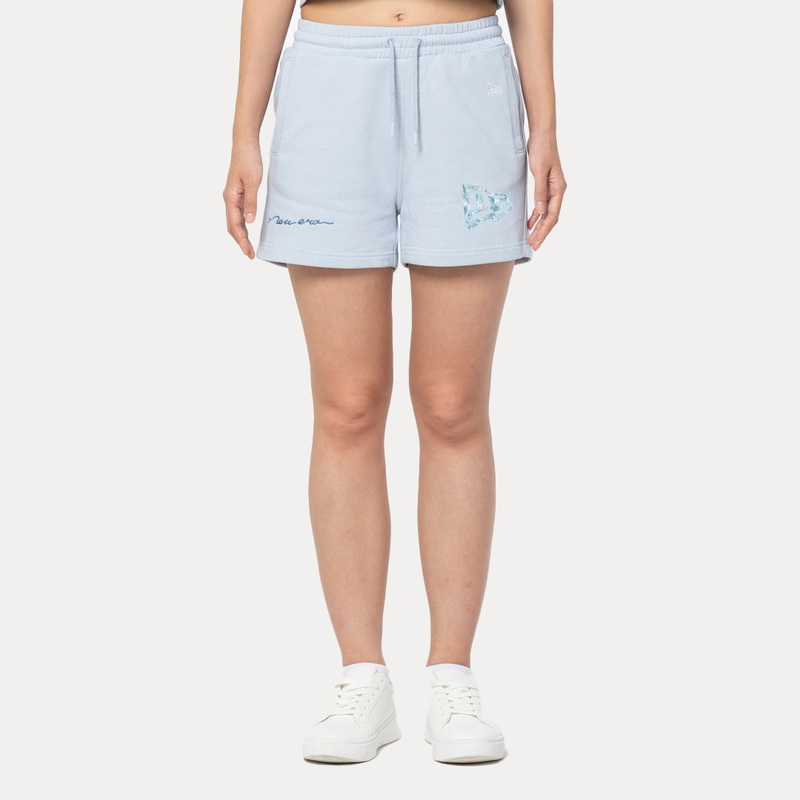 NEW ERA SOFT NATURE – PLANTS SOFT BLUE WOMEN KNIT SHORTS