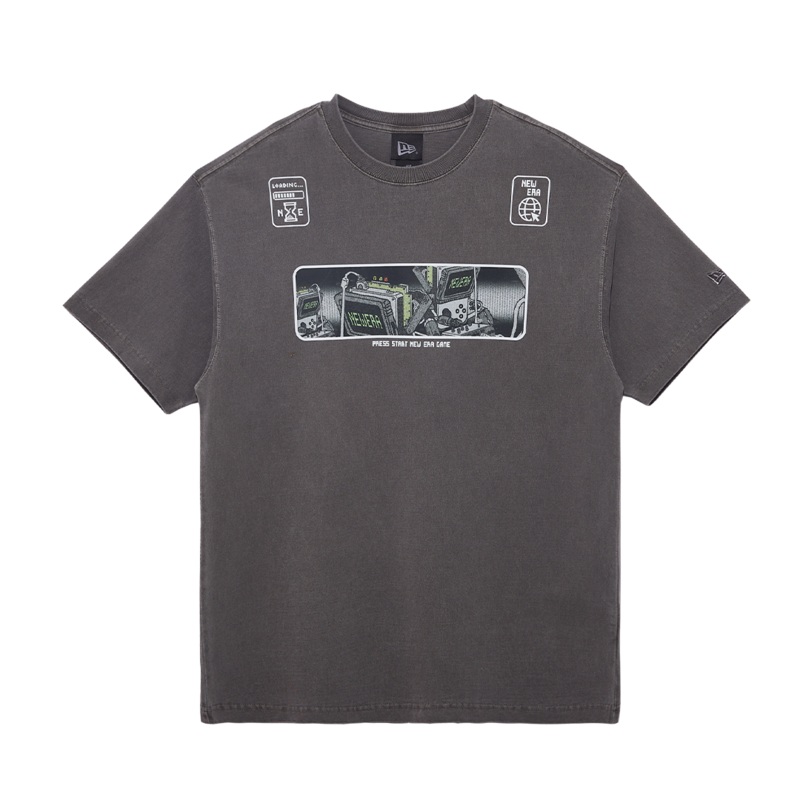 NEW ERA VIRTUAL GAME GRAY SHORT SLEEVE T-SHIRT