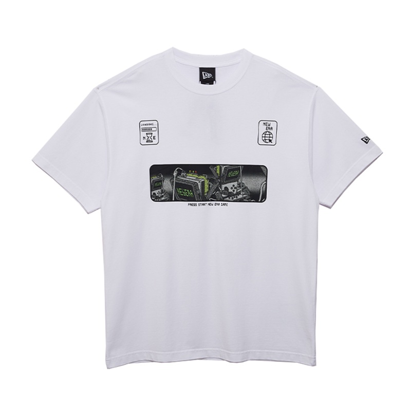 NEW ERA VIRTUAL GAME WHITE SHORT SLEEVE T-SHIRT