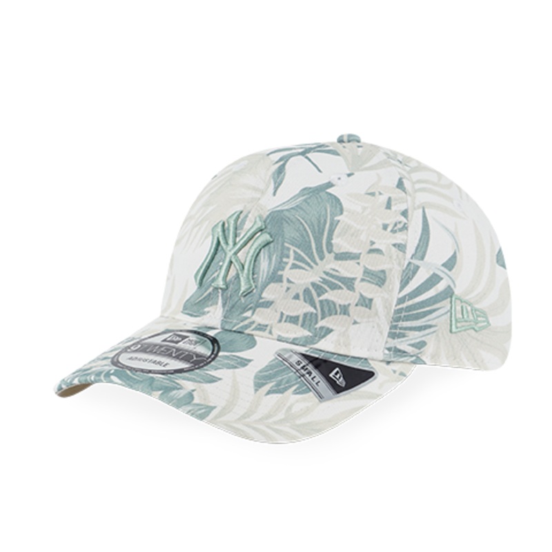NEW YORK YANKEES SOFT NATURE – PLANTS ALL OVER PRINT WHITE 9TWENTY SMALL CAP