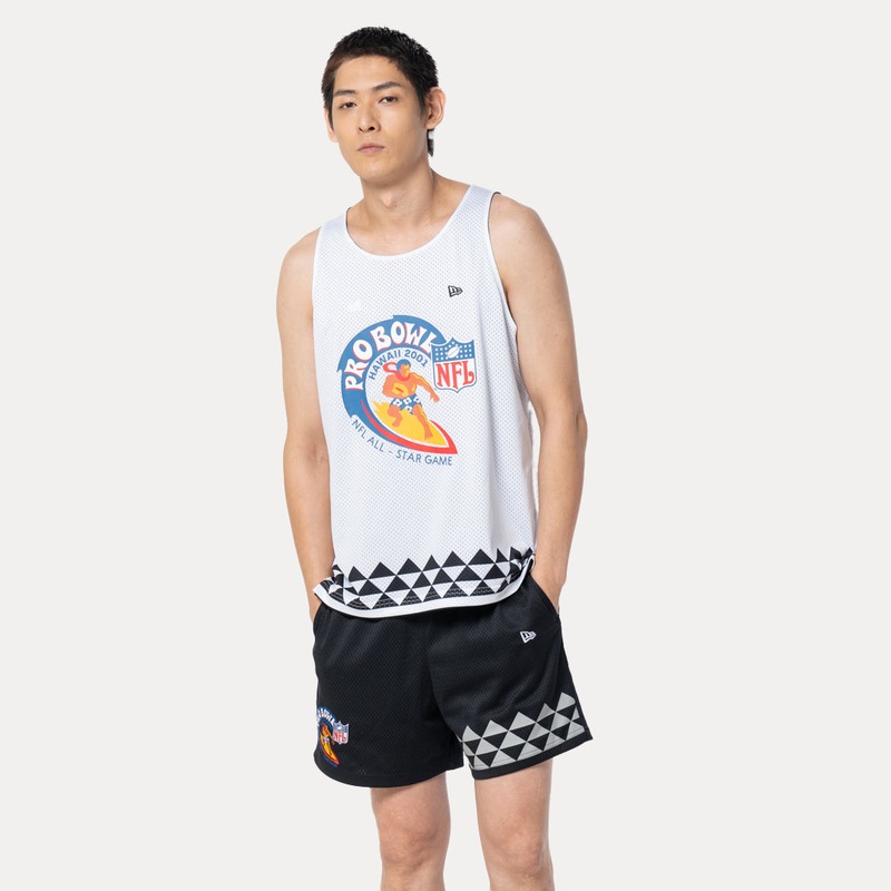 OAKLAND RAIDERS NFL PRO BOWL BLACK AND WHITE REVERSIBLE TANK