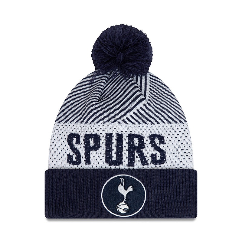 TOTTENHAM HOTSPUR F.C. ENGINEERED NAVY CUFF KNIT BEANIE