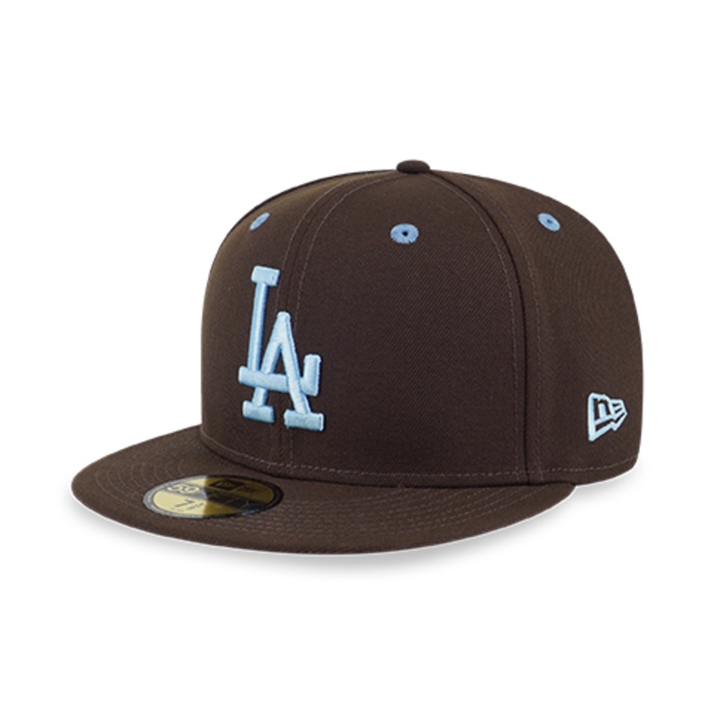 59FIFTY PACK – EASTER LOS ANGELES DODGERS COOPERSTOWN BIRDSEYE BLUE UNDERVISOR WALNUT  59FIFTY CAP
