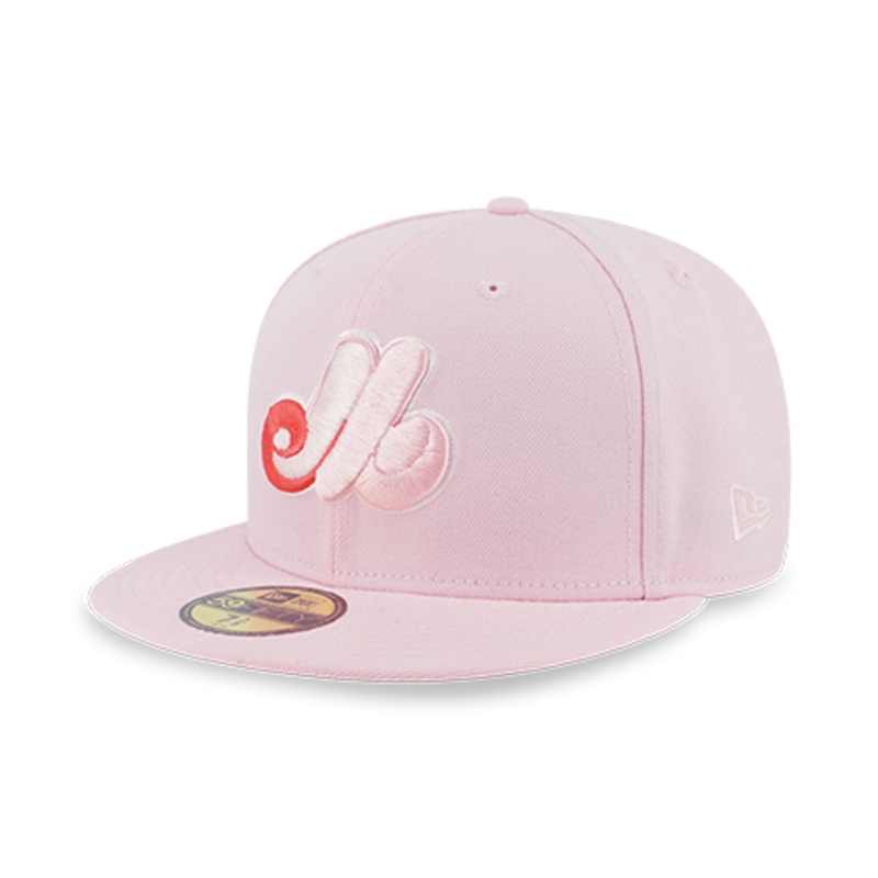 59FIFTY PACK – SAKURA MONTREAL EXPOS COOPERSTOWN LAVA RED UNDERVISOR PINK 59FIFTY CAP