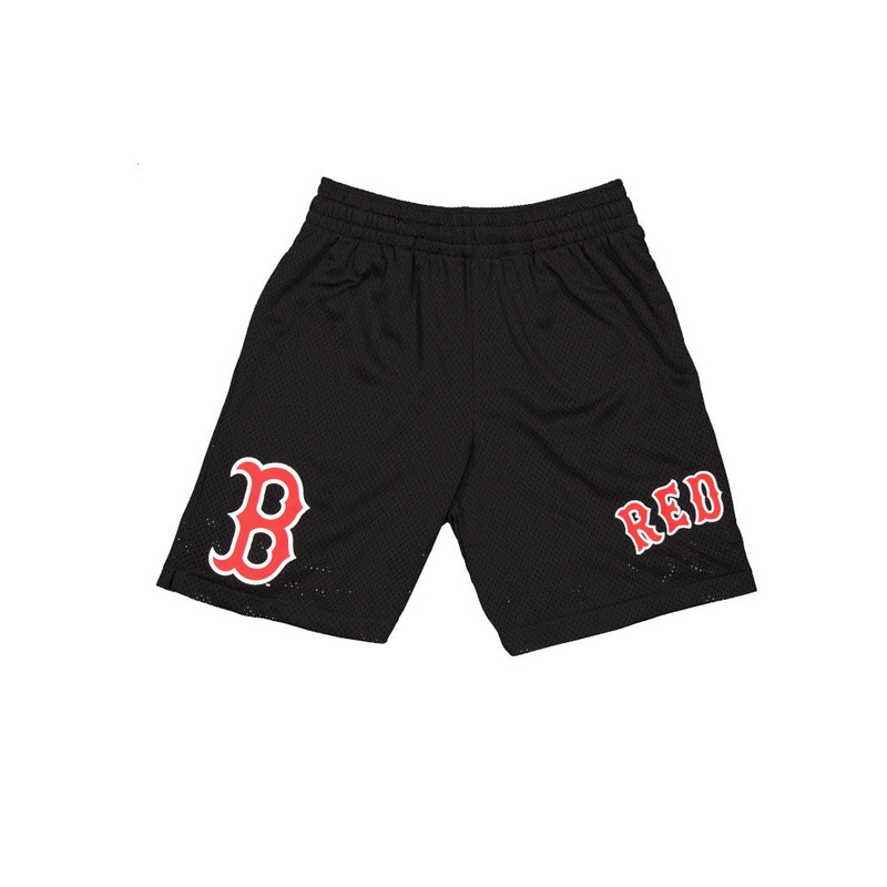 BOSTON RED SOX CORE BLACK MESH SHORTS