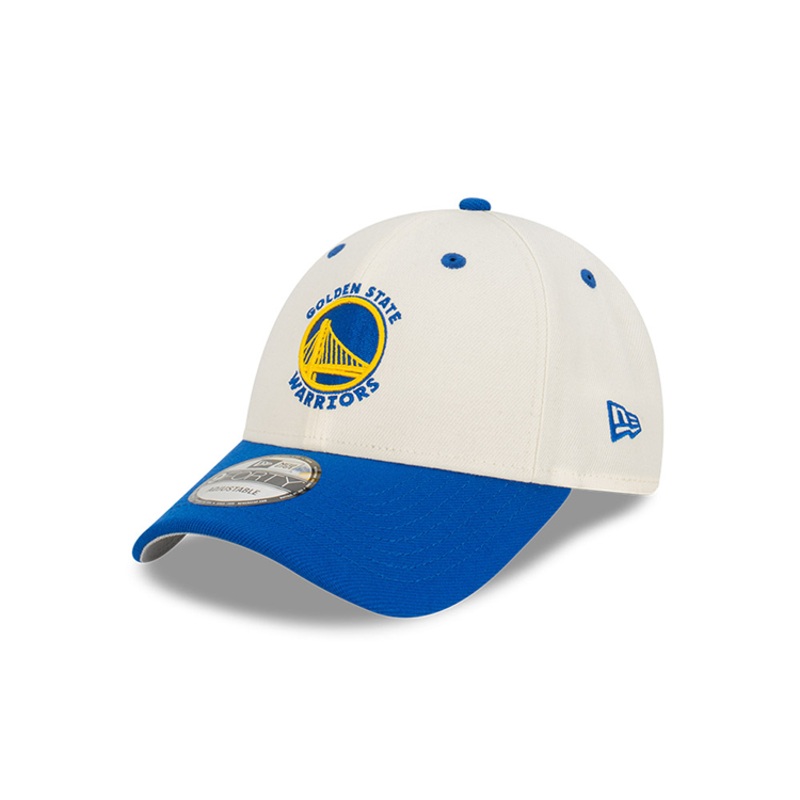GOLDEN STATE WARRIORS BLUE VISOR CHROME WHITE 9FORTY CAP