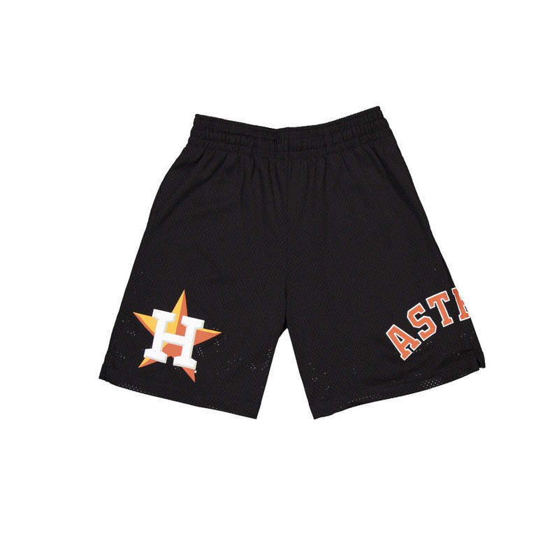 HOUSTON ASTROS CORE BLACK MESH SHORTS