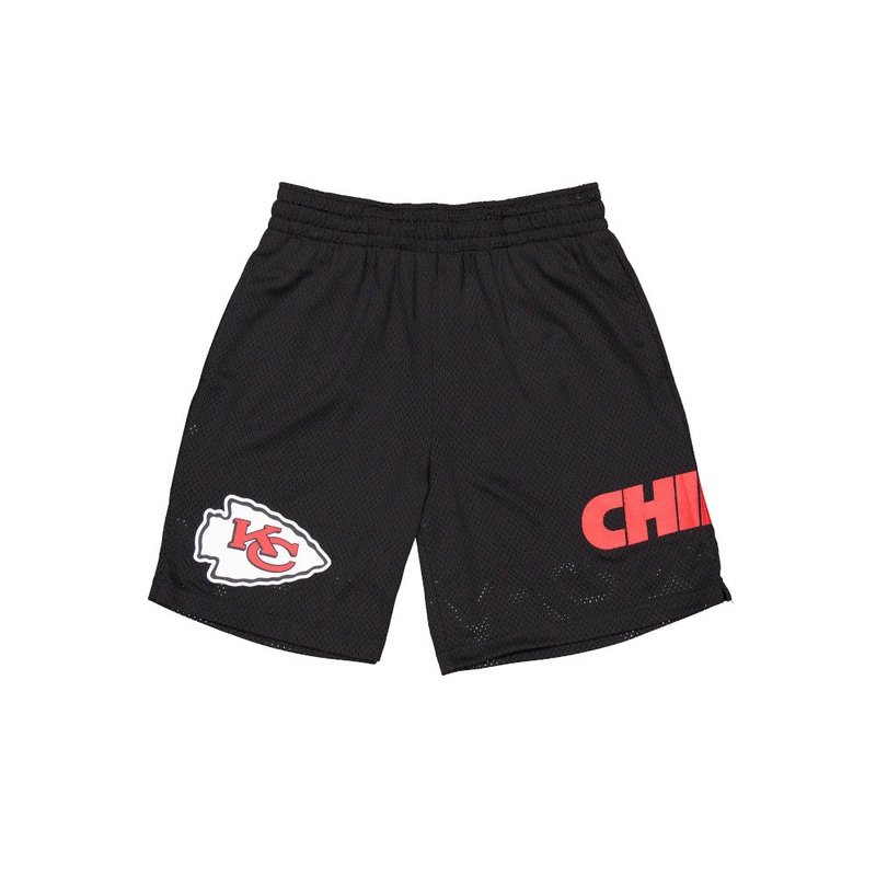 KANSAS CITY CHIEFS CORE BLACK MESH SHORTS