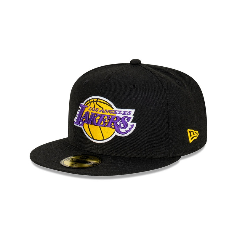 LOS ANGELES LAKERS NBA COMMEMORATIVE BLACK 59FIFTY CAP