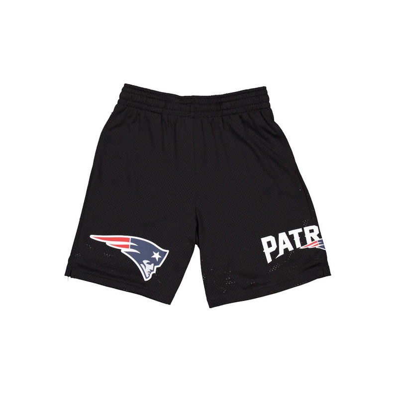 NEW ENGLAND PATRIOTS CORE BLACK MESH SHORTS