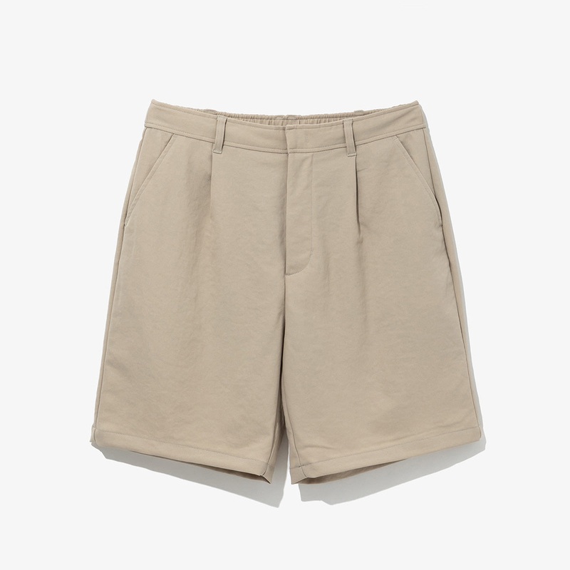 NEW ERA BLACK LABEL ESSENTIAL BEIGE SWEAT SHORTS