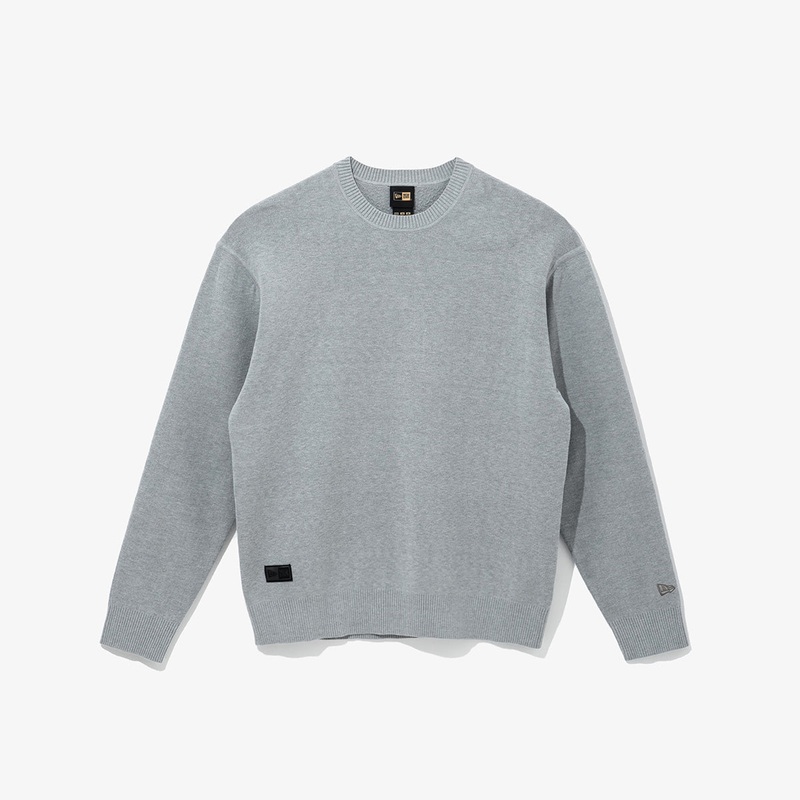 NEW ERA BLACK LABEL GRAY TECH SWEATSHIRT