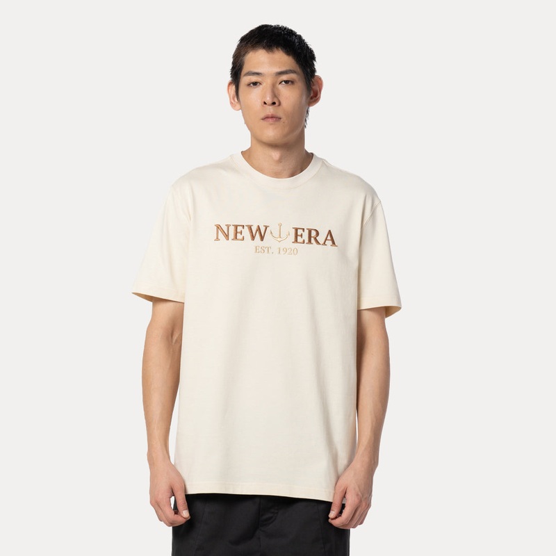 NEW ERA SAILOR CLUB LIGHT CREAM REGULAR SHORT SLEEVE T-SHIRT