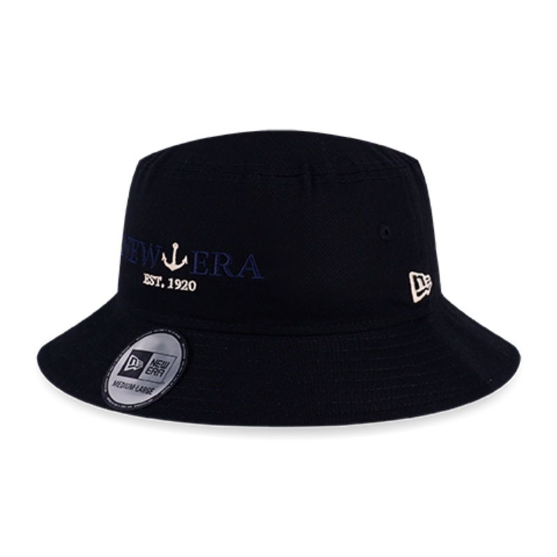 NEW ERA SAILOR CLUB WHITE UNDER BRIM BLACK BUCKET 01