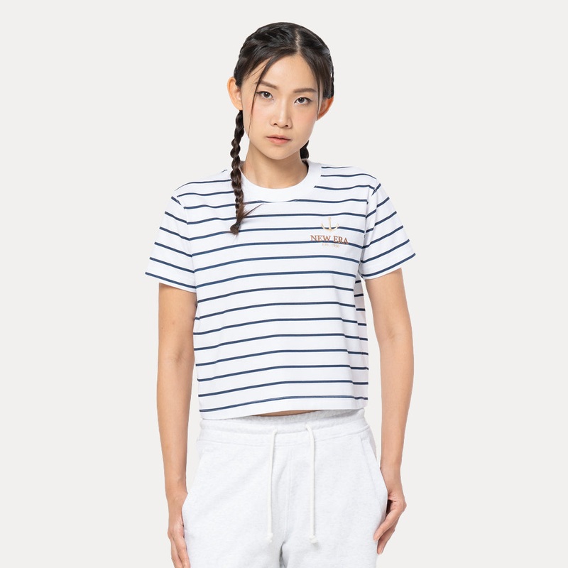 NEW ERA SAILOR CLUB WHITE WOMEN CROP TEE