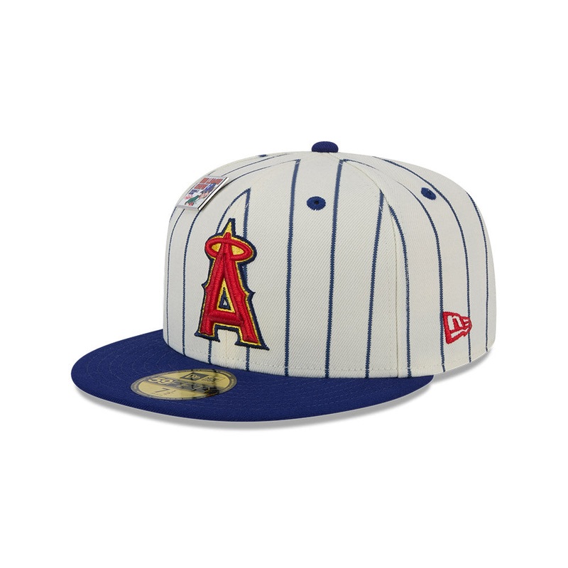 NEW ERA x BIG LEAGUE CHEW ANAHEIM ANGELS WHITE 59FIFTY CAP