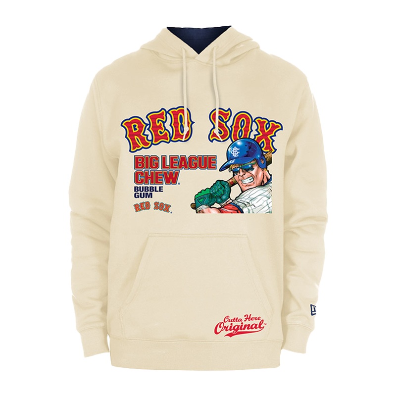 NEW ERA x BIG LEAGUE CHEW BOSTON RED SOX LIGHT CREAM HOODIE