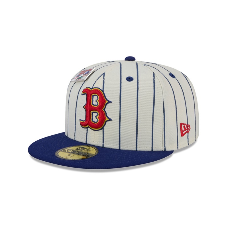NEW ERA x BIG LEAGUE CHEW BOSTON RED SOX WHITE 59FIFTY CAP