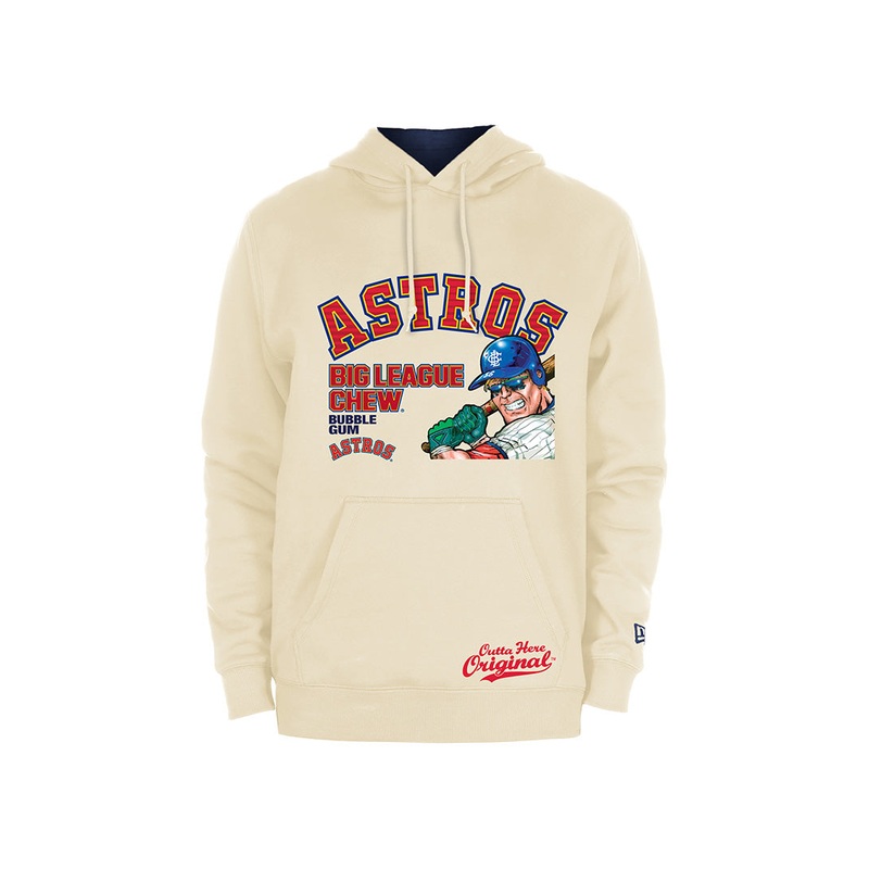 NEW ERA x BIG LEAGUE CHEW HOUSTON ASTROS LIGHT CREAM HOODIE