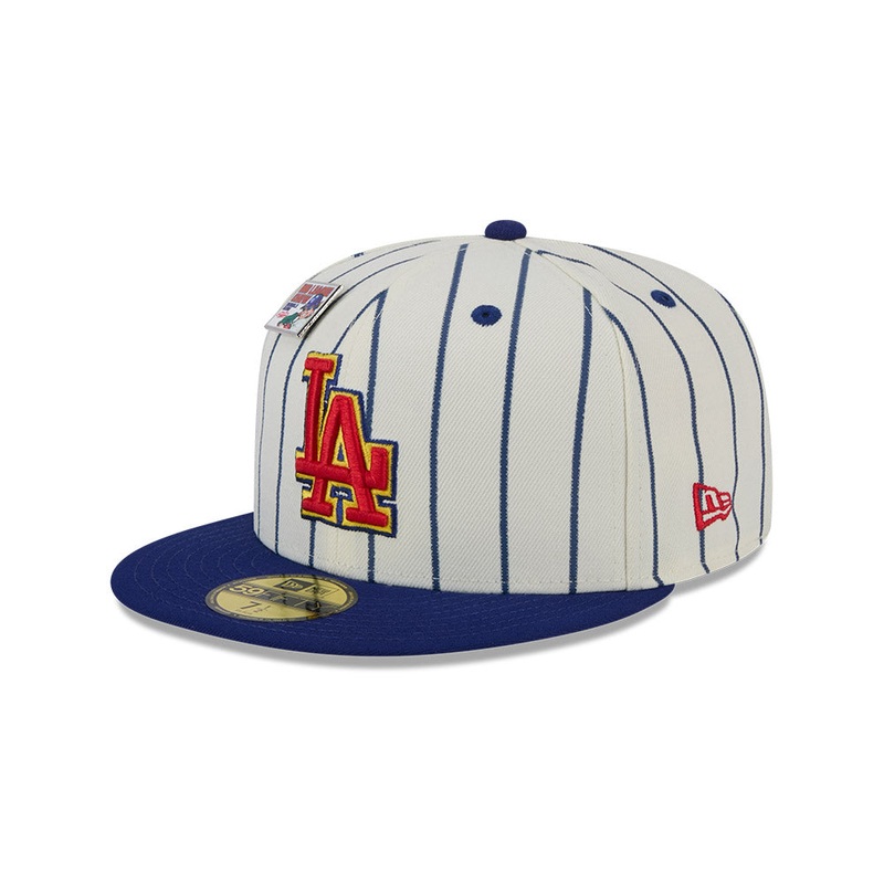 NEW ERA x BIG LEAGUE CHEW LOS ANGELES DODGERS WHITE 59FIFTY CAP