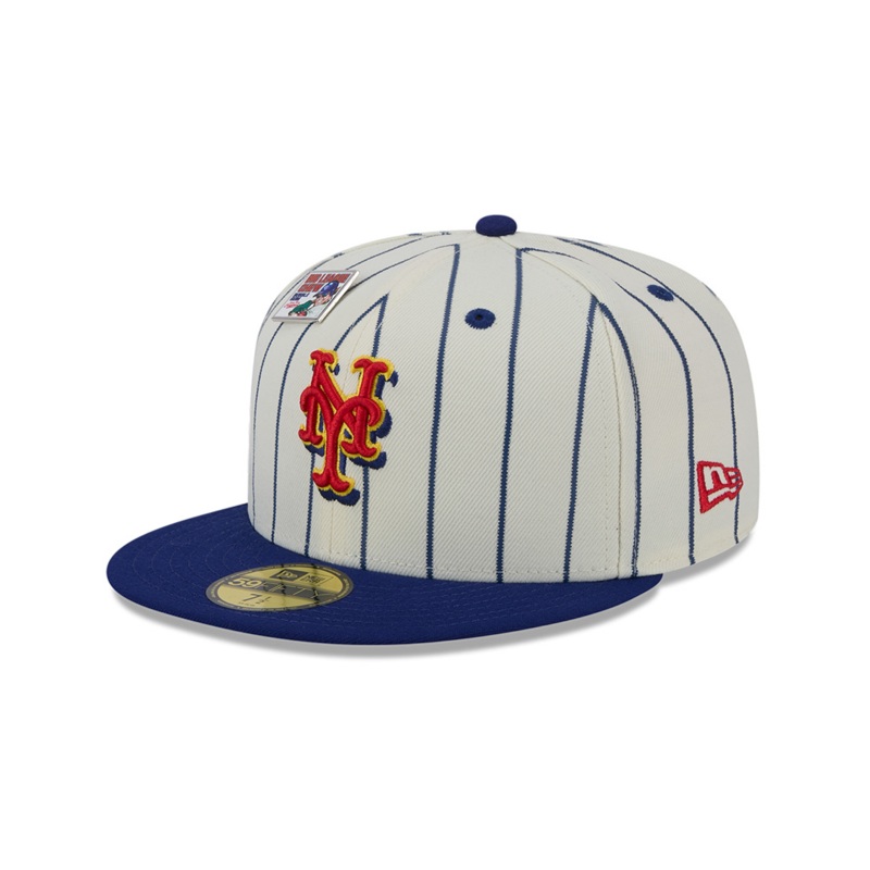 NEW ERA x BIG LEAGUE CHEW NEW YORK METS WHITE 59FIFTY CAP