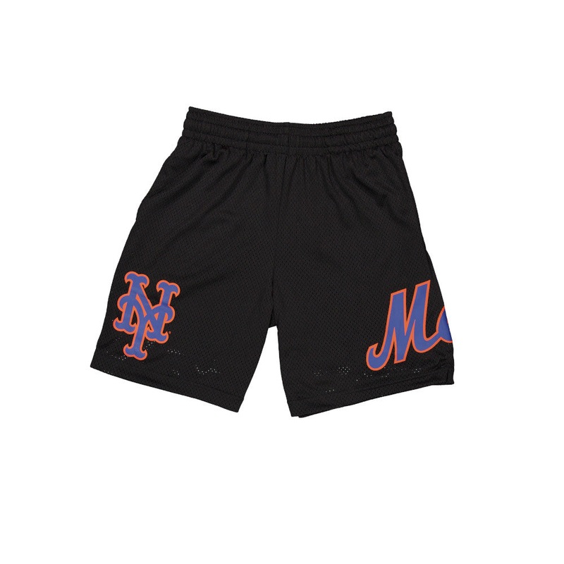 NEW YORK METS CORE BLACK MESH SHORTS
