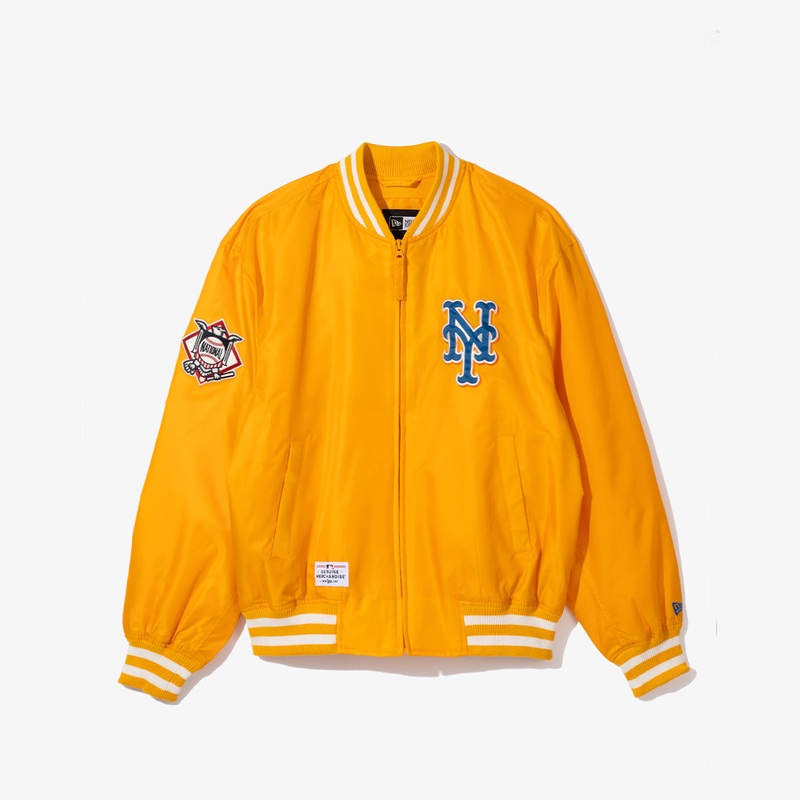 NEW YORK METS YELLOW VARSITY JACKET