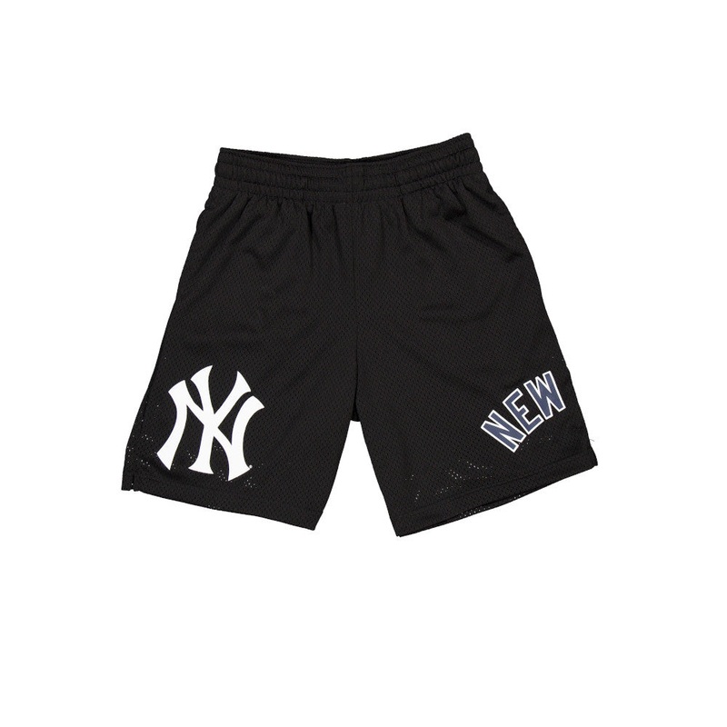 NEW YORK YANKEES CORE BLACK MESH SHORTS