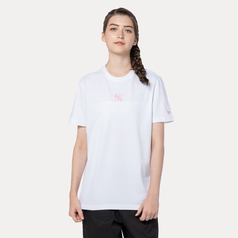 NEW YORK YANKEES SAKURA WHITE REGULAR SHORT SLEEVE T-SHIRT