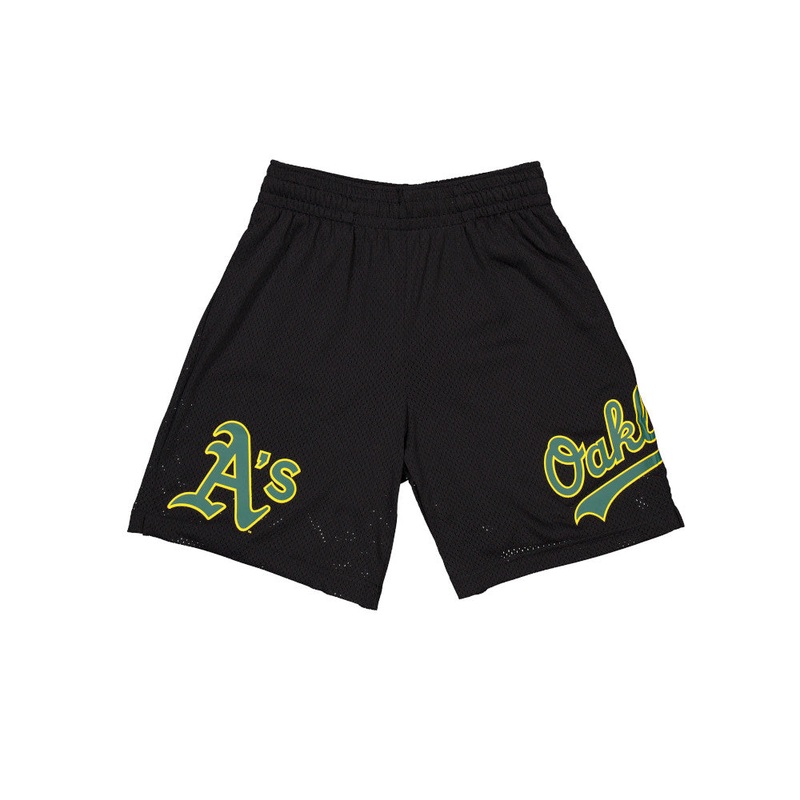 OAKLAND ATHLETICS CORE BLACK MESH SHORTS